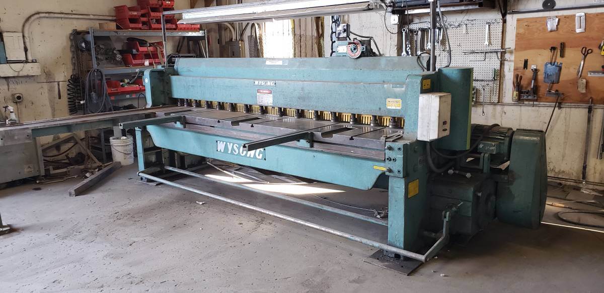 Used 10' x 10ga Wysong 1010RD Mechanical Shear, Stock 1118 - Blackstone Machinery