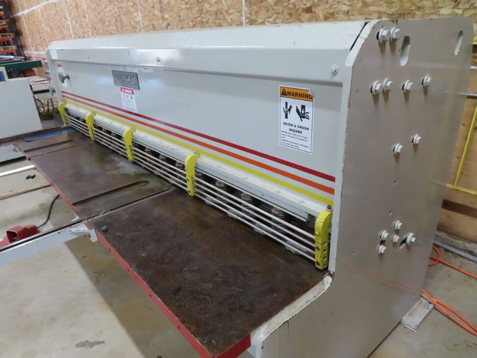 Used 10' x 10ga Accurshear 613510 Hydraulic Shear, Stock 1172 - Blackstone Machinery