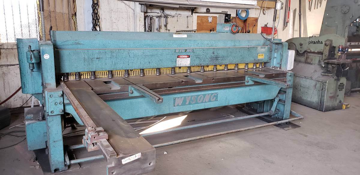 Used 10' x 10ga Wysong 1010RD Mechanical Shear, Stock 1118 - Blackstone Machinery