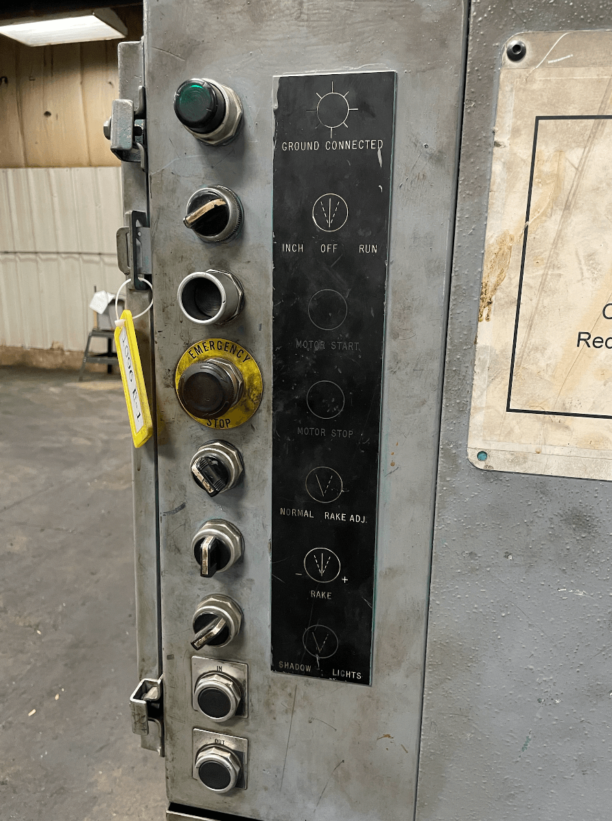 Used 10' x 1/4" Atlantic CostCutter Hydraulic Shear, Stock 1170 - Blackstone Machinery