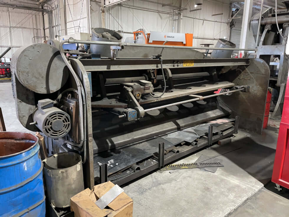 Used 12' x 1/4" Cincinnati 1812 Mechanical Shear, Stock 1214 - Blackstone Machinery