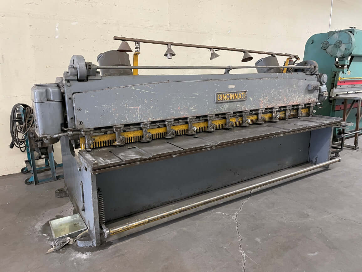 Used 12' x 3/16" Cincinnati Model 1412 Mechanical Shear, Stock 1188 - Blackstone Machinery