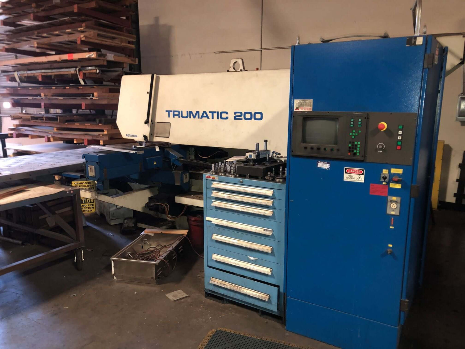 Used 20 Ton Trumpf Trumatic 200 CNC Turret Punch, Stock 1134 - Blackstone Machinery