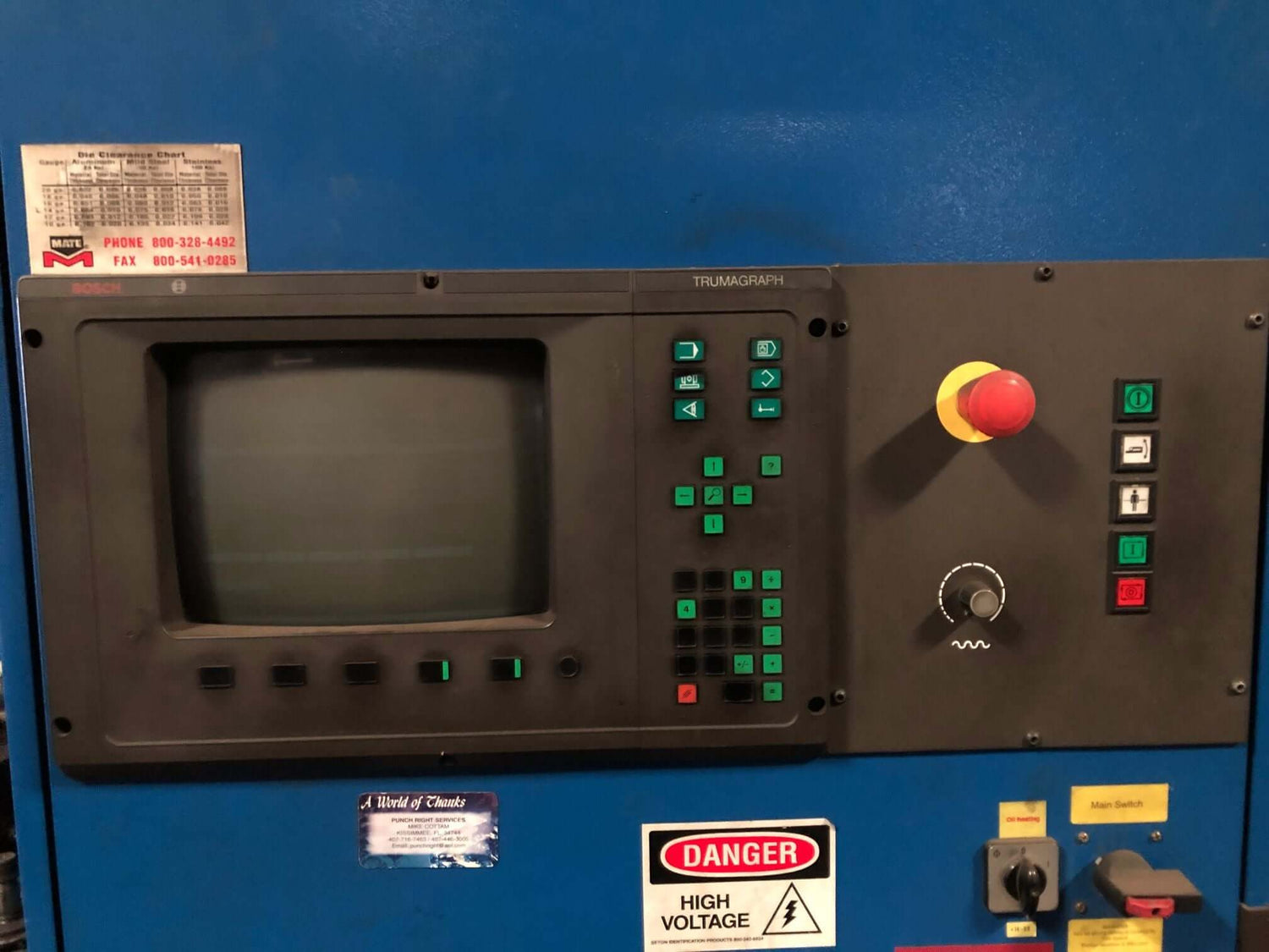 Used 20 Ton Trumpf Trumatic 200 CNC Turret Punch, Stock 1134 - Blackstone Machinery