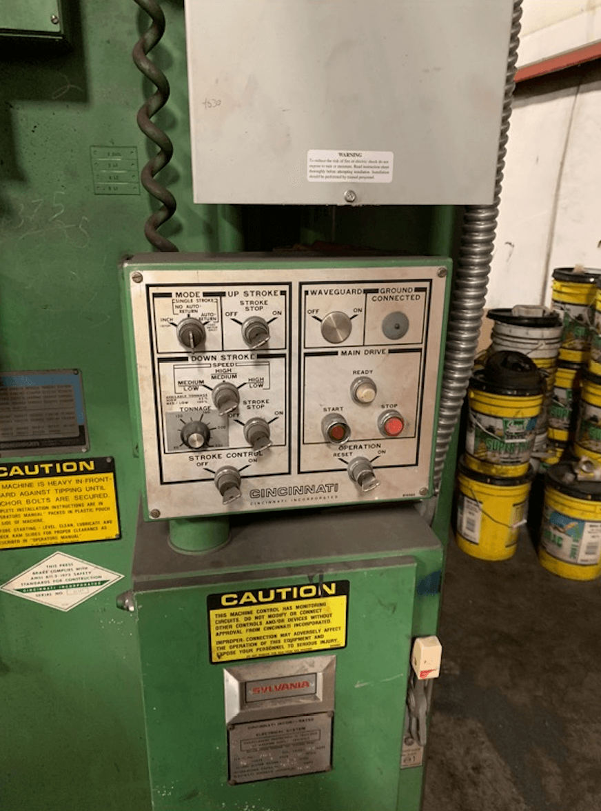 Used 230 Ton x 12' Cincinnati 230CB10 Hydraulic Press Brake, Stock 1212 - Blackstone Machinery