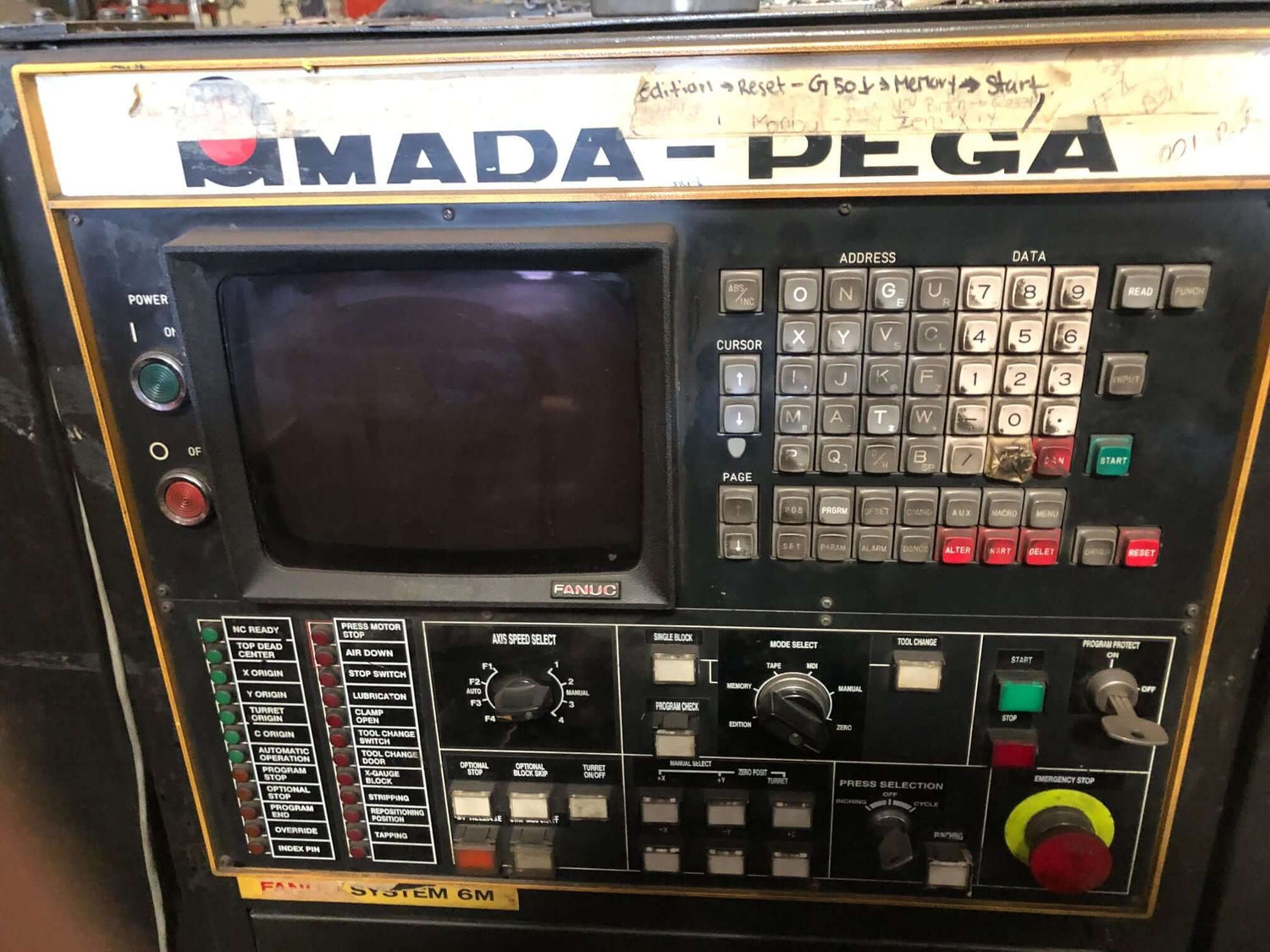 Used 33 Ton Amada Pega 344 CNC Turret Punch, Stock 1132 - Blackstone Machinery