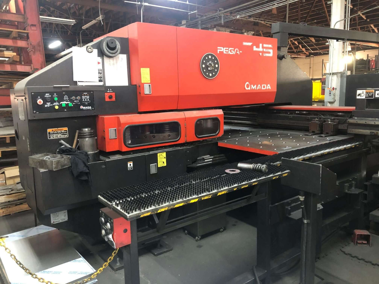 Used 33 Ton Amada Pega 345 Queen CNC Turret Punch, Stock 1156 - Blackstone Machinery