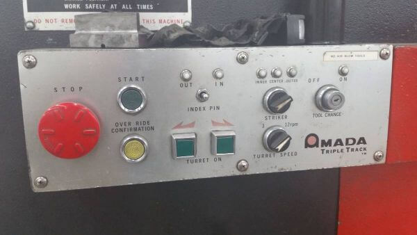 Used 33 Ton Amada Vela II 355 CNC Turret Punch, Stock 1123 - Blackstone Machinery