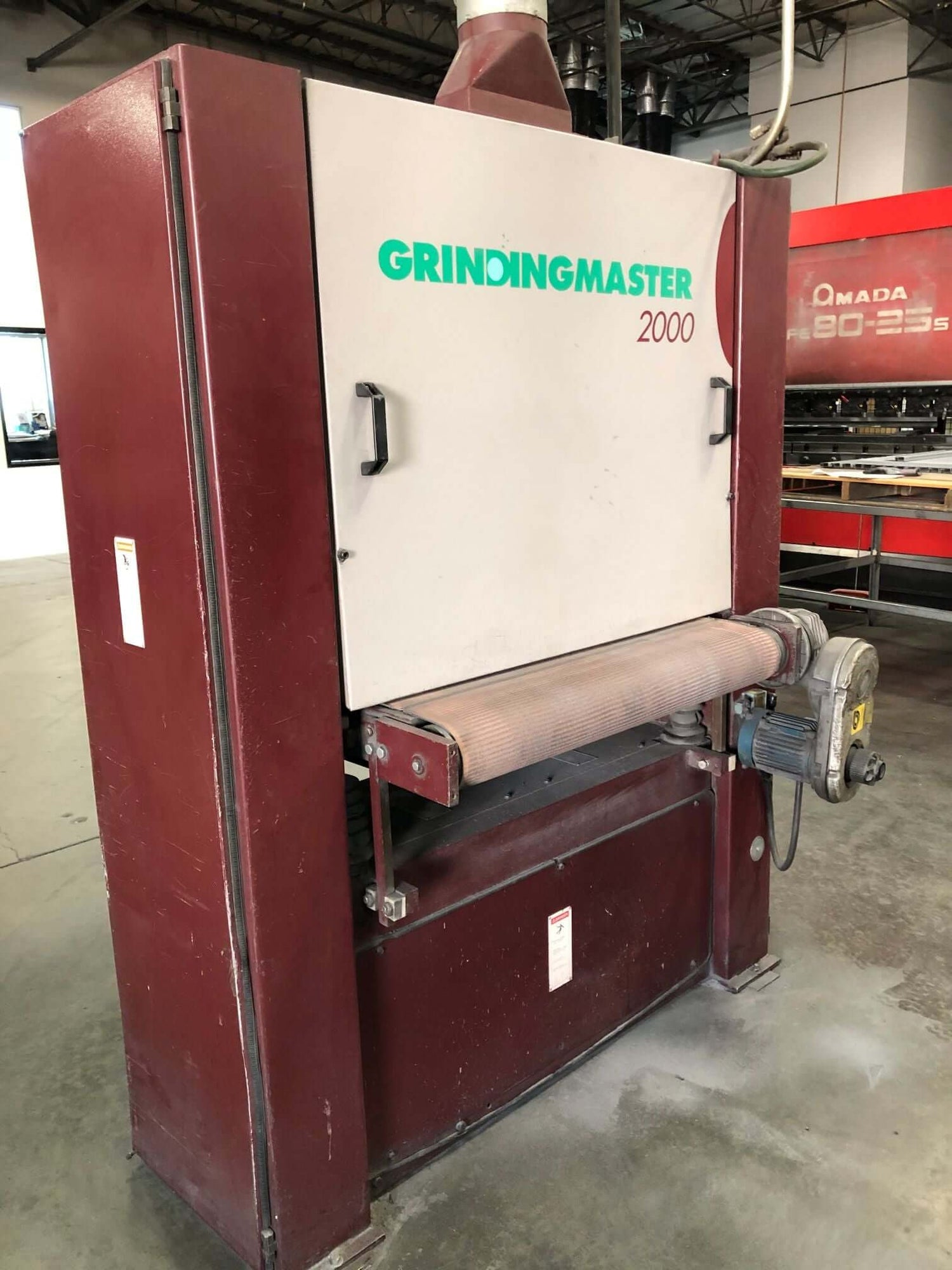 Used 36" Grindingmaster 2000 Single Head Belt Sander (Dry), Stock 1002 - Blackstone Machinery