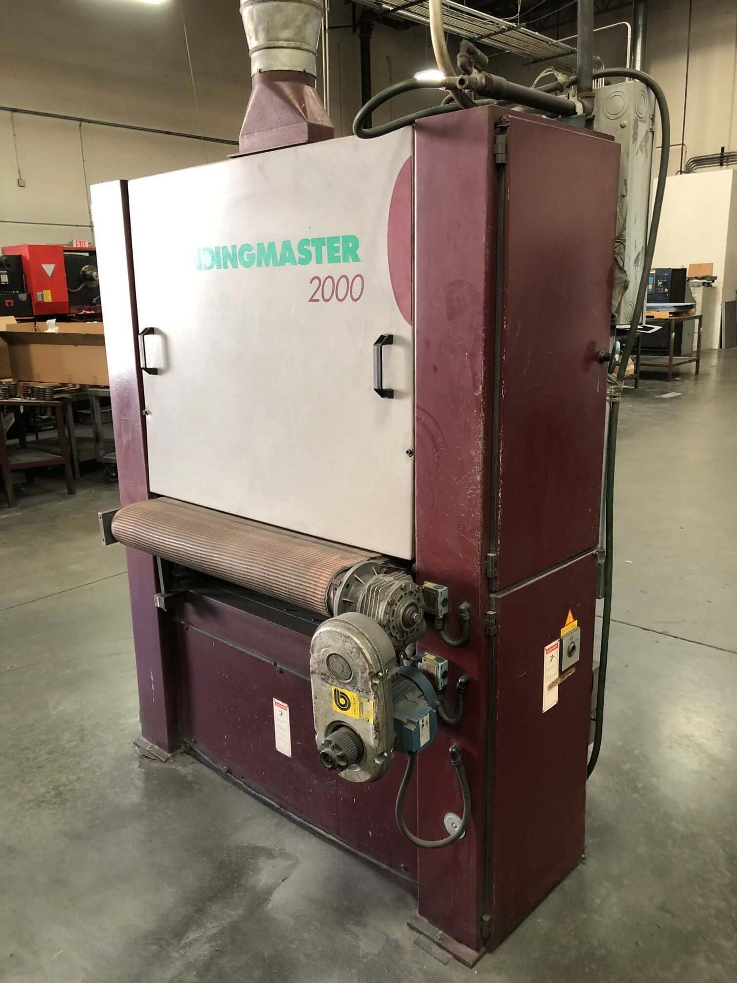 Used 36" Grindingmaster 2000 Single Head Belt Sander (Dry), Stock 1002 - Blackstone Machinery