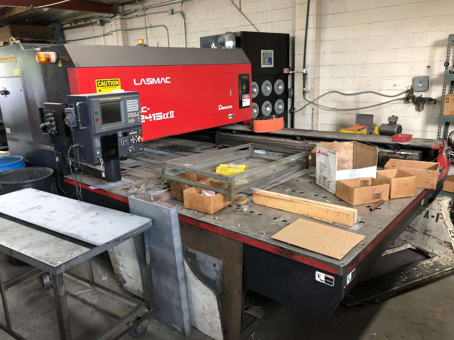 Used 2000 Watt Amada Pulsar LC2415 CNC Co2 Laser Cutter, Stock 1136 - Blackstone Machinery