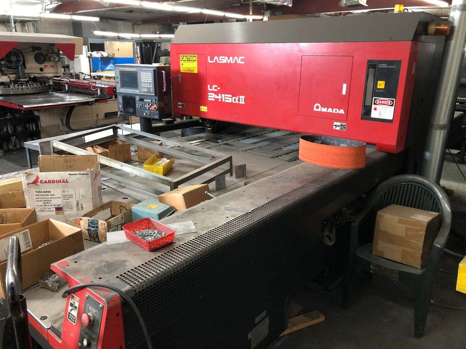 Used 2000 Watt Amada Pulsar LC2415 CNC Co2 Laser Cutter, Stock 1136 - Blackstone Machinery