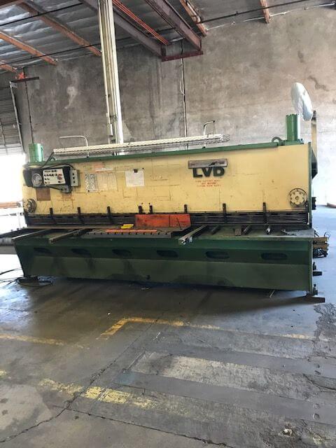 Used 13' x 1/4" LVD Hydraulic Shear, Stock 1140 - Blackstone Machinery