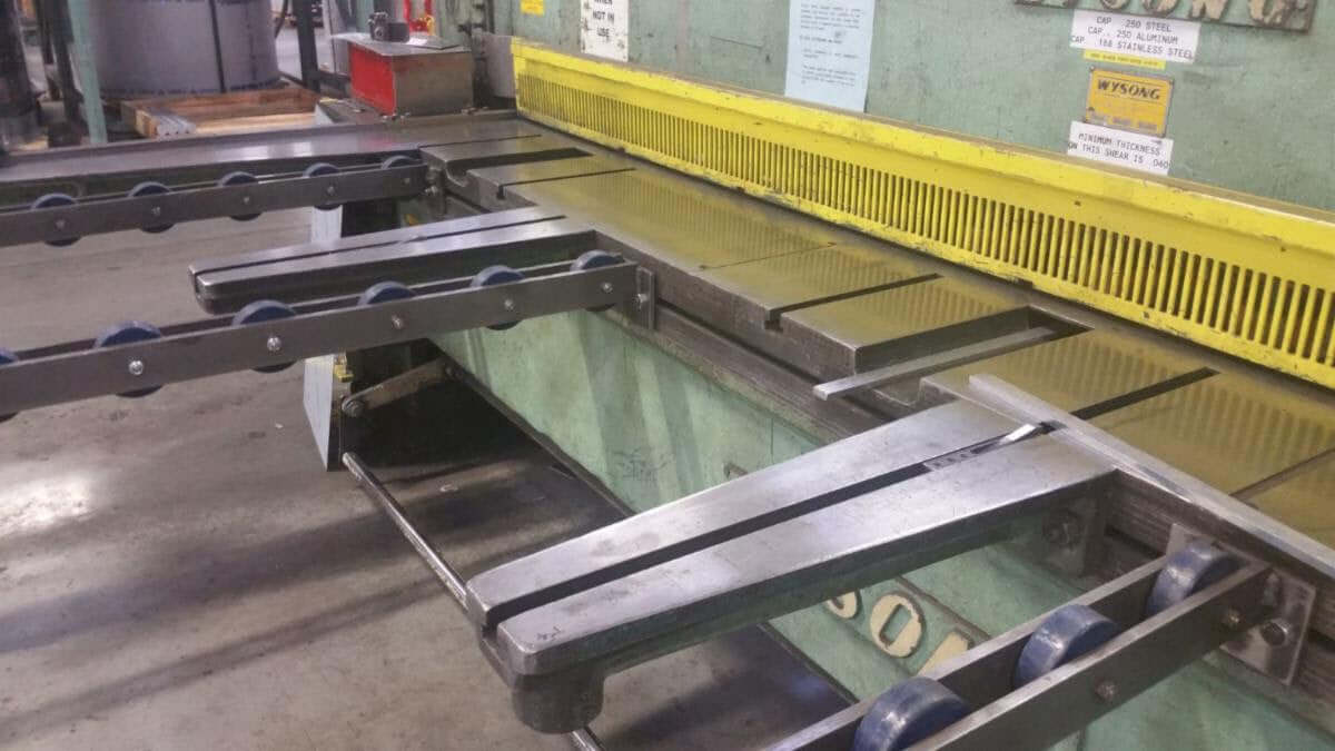 Used 12' x 1/4" Wysong 1225 Mechanical Shear, Stock 1139 - Blackstone Machinery