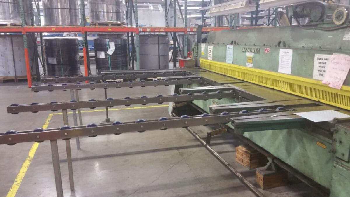 Used 12' x 1/4" Wysong 1225 Mechanical Shear, Stock 1139 - Blackstone Machinery