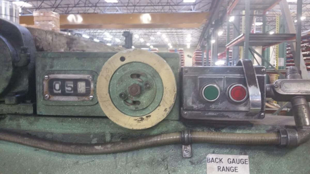 Used 12' x 1/4" Wysong 1225 Mechanical Shear, Stock 1139 - Blackstone Machinery