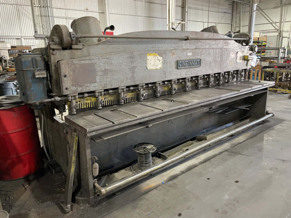 Used 12' x 1/4" Cincinnati 1812 Mechanical Shear, Stock 1214 - Blackstone Machinery