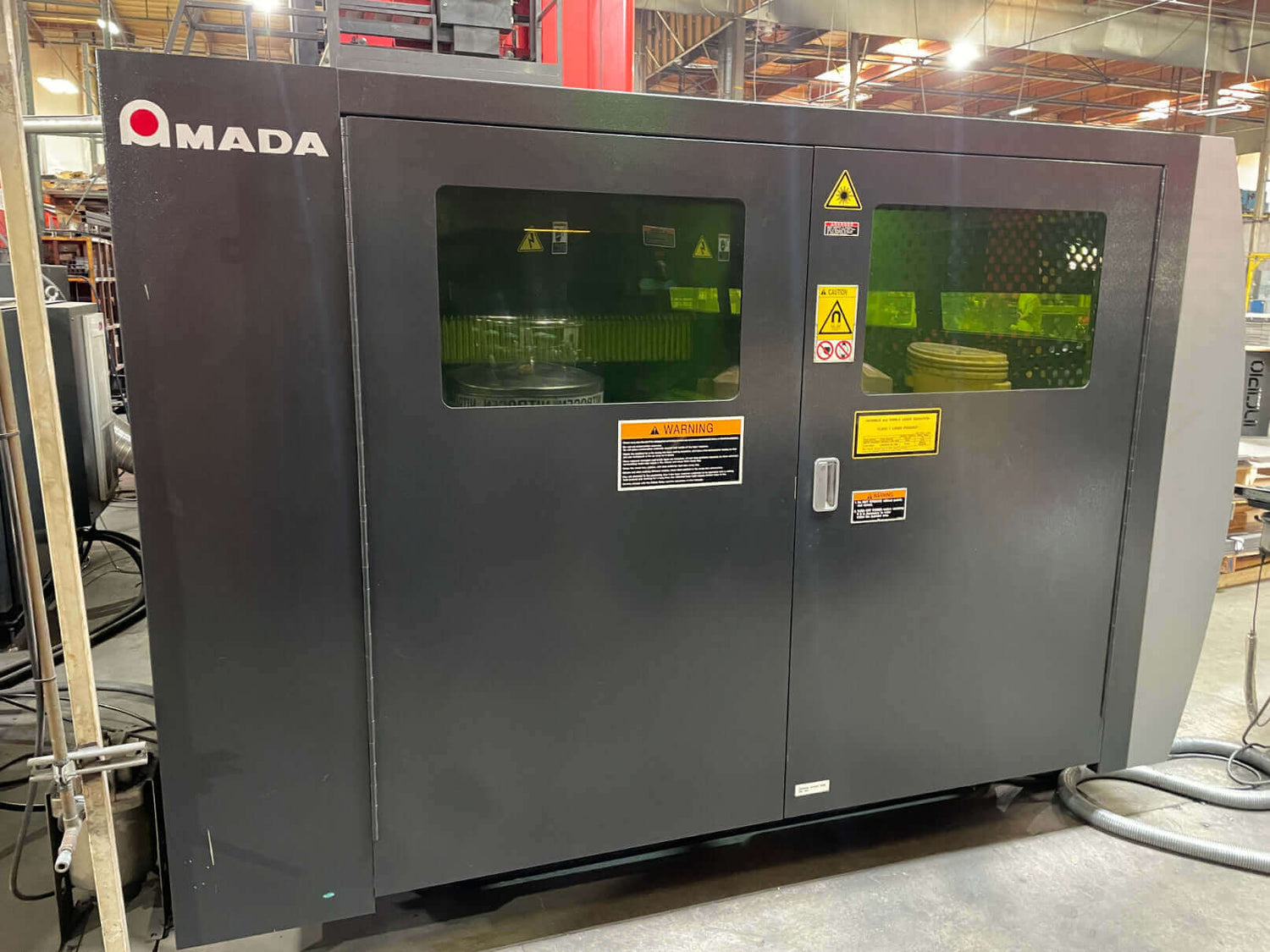Used 2000 Watt Amada FLC-AJ3015 CNC Fiber Laser Cutter, Stock 1180 - Blackstone Machinery