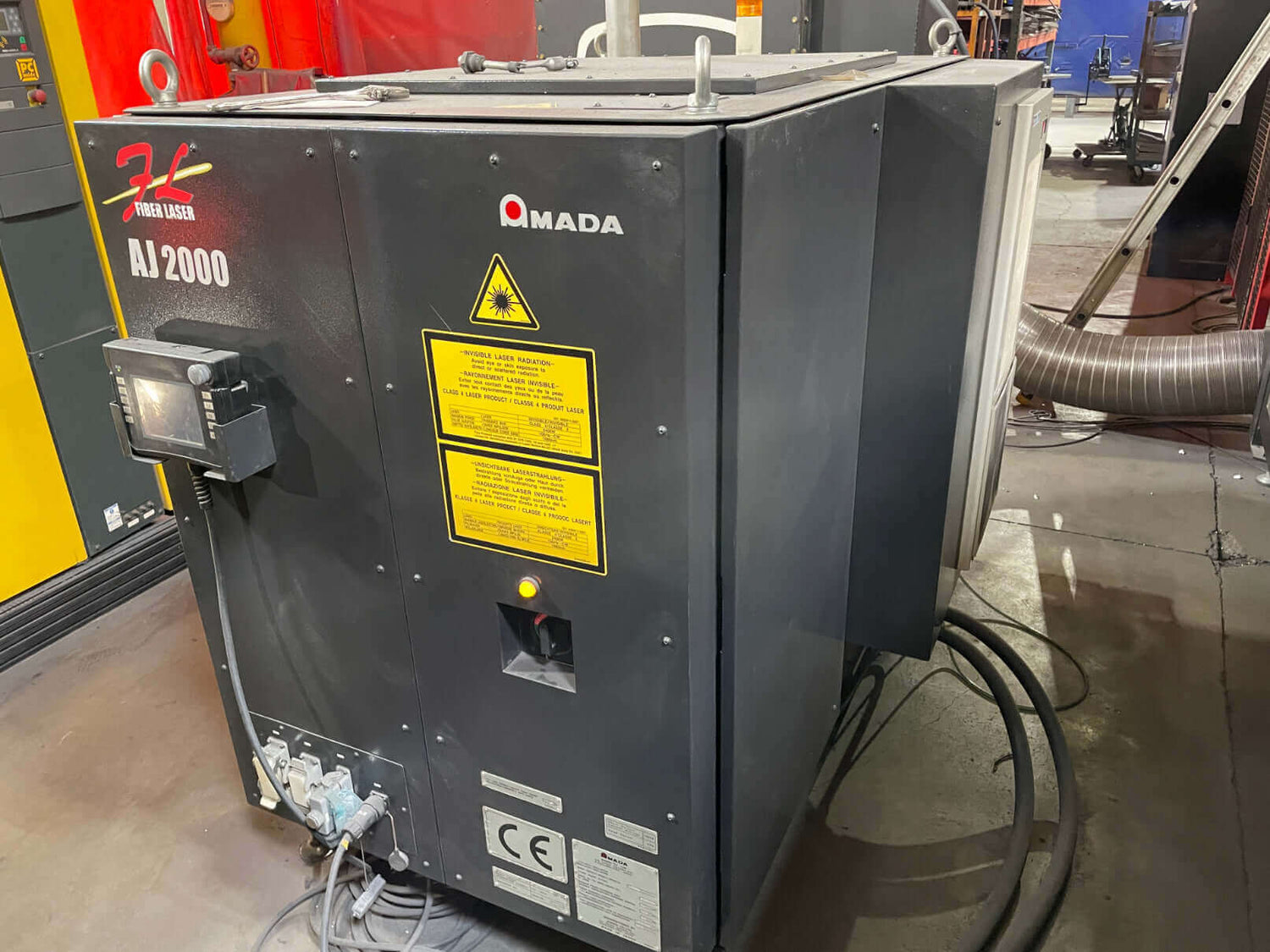 Used 2000 Watt Amada FLC-AJ3015 CNC Fiber Laser Cutter, Stock 1180 - Blackstone Machinery