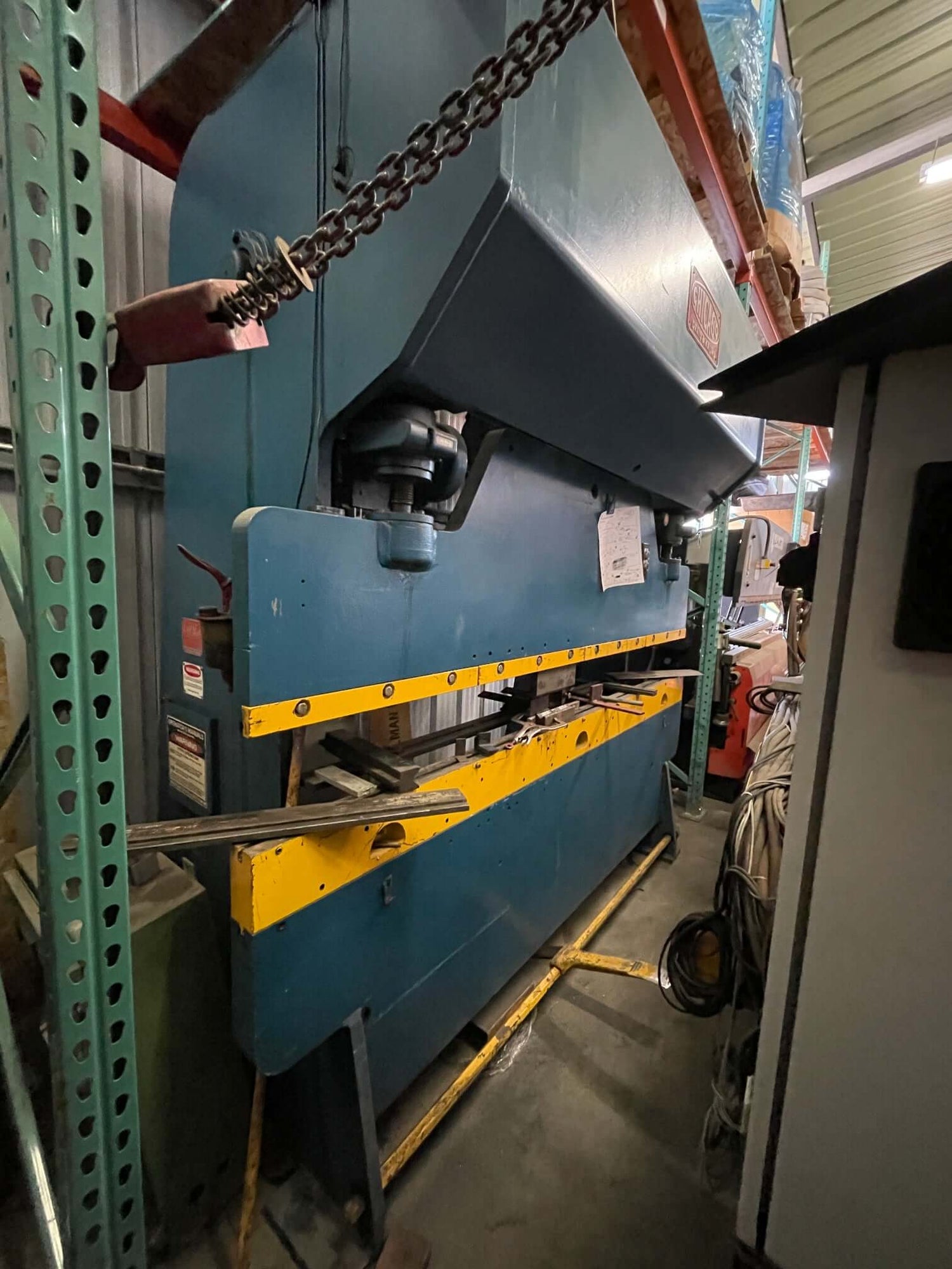 Used 55 Ton x 8' Chicago 68-B Mechanical Press Brake, Stock 1176 - Blackstone Machinery