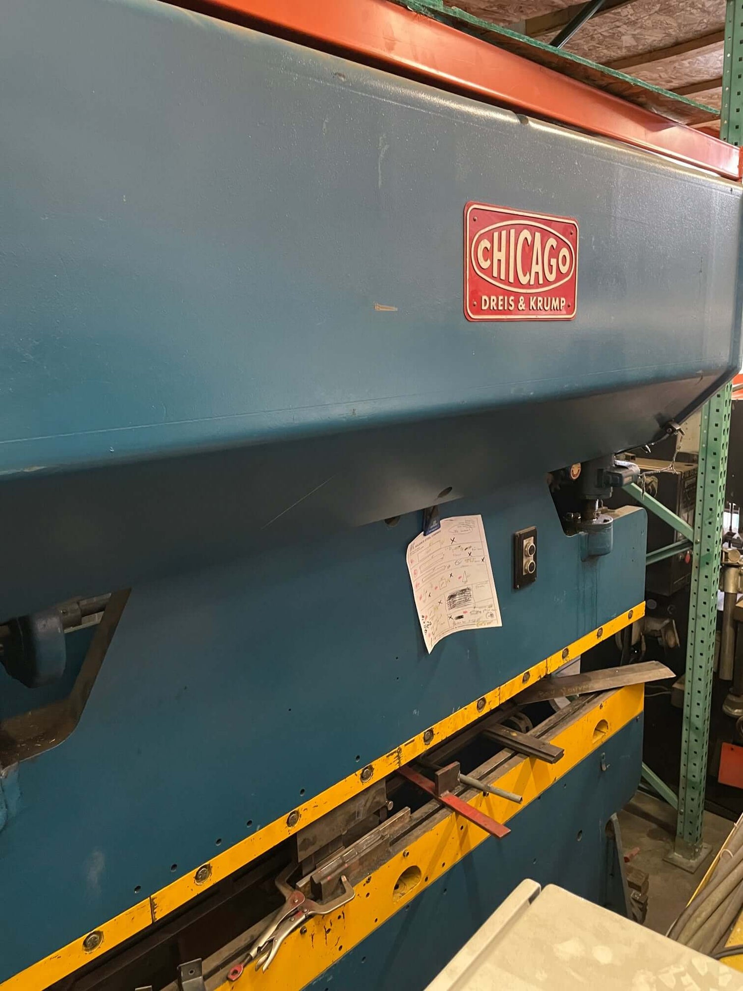 Used 55 Ton x 8' Chicago 68-B Mechanical Press Brake, Stock 1176 - Blackstone Machinery