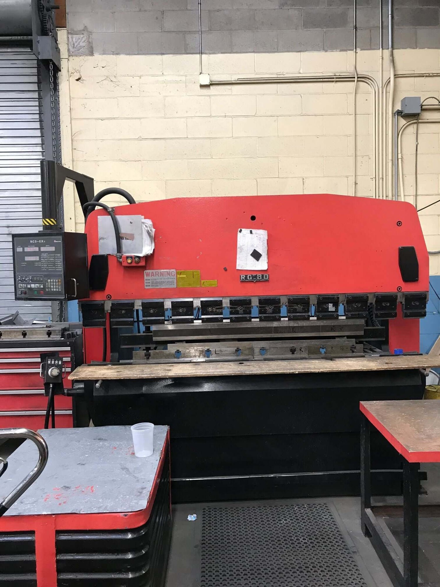 Used 88 Ton Amada RG-80 CNC Press Brake, Stock 1121 - Blackstone Machinery