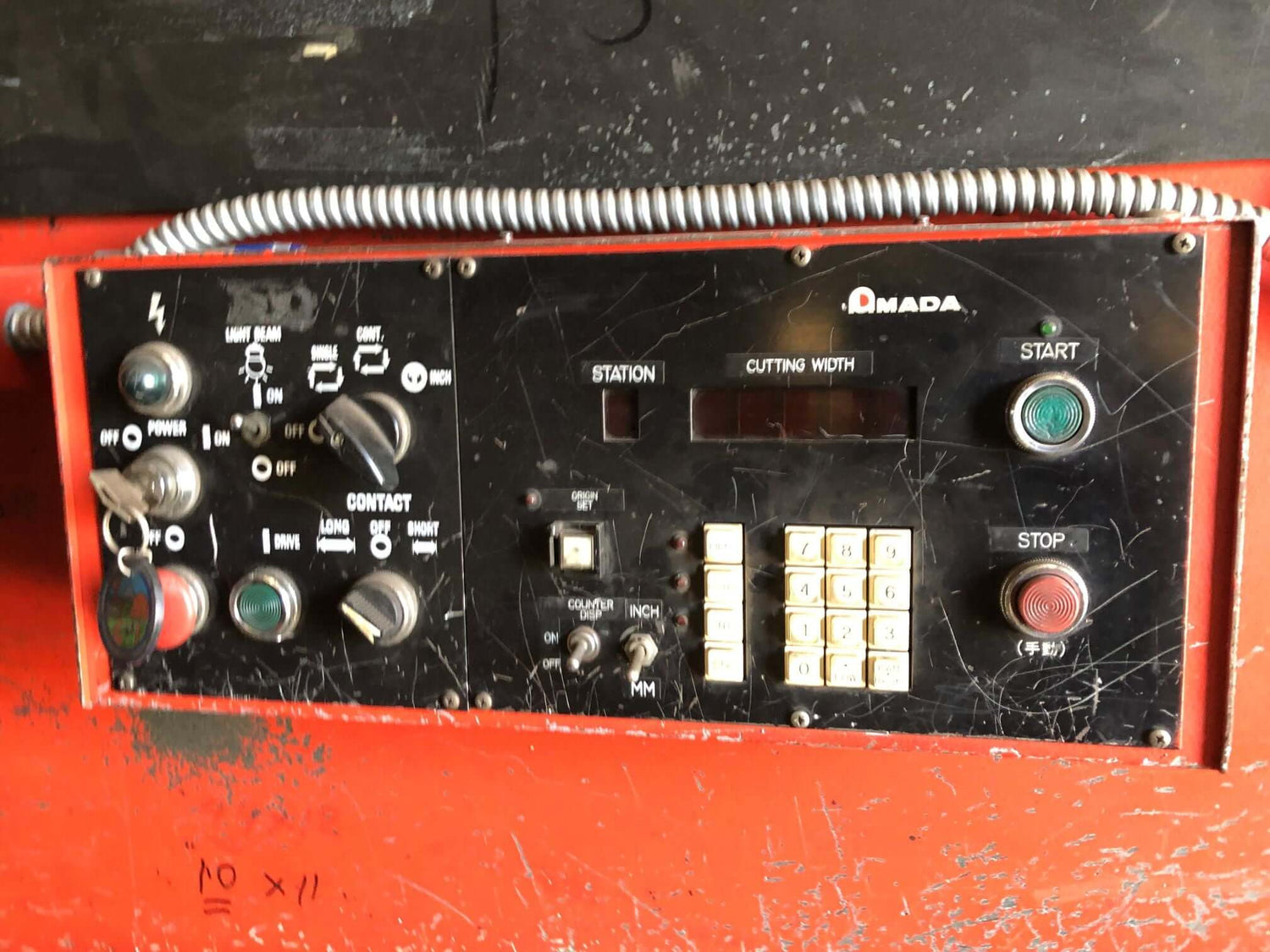 Used 10' x 1/4" Amada M-3060 Mechanical Shear, Stock 1130 - Blackstone Machinery