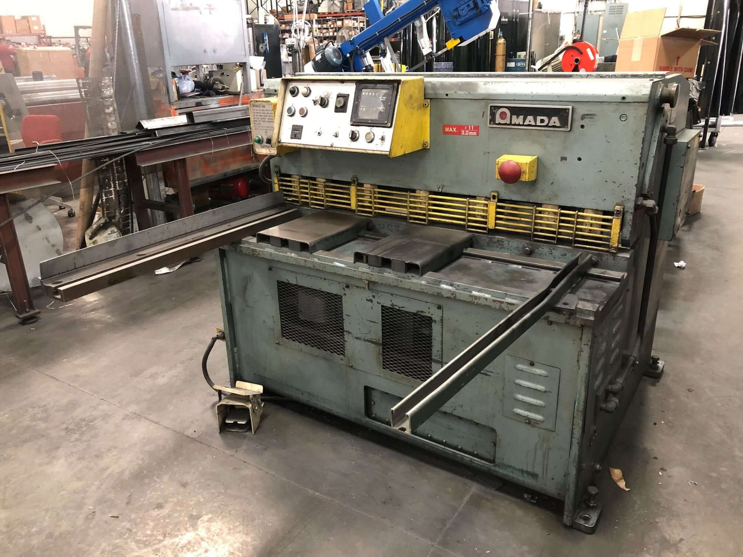 Used 4' x 10ga Amada S-1232 Mechanical Shear, Stock 1001 - Blackstone Machinery