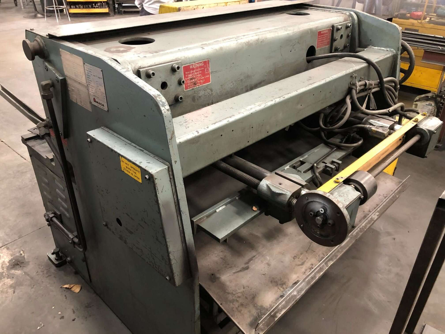 Used 4' x 10ga Amada S-1232 Mechanical Shear, Stock 1001 - Blackstone Machinery