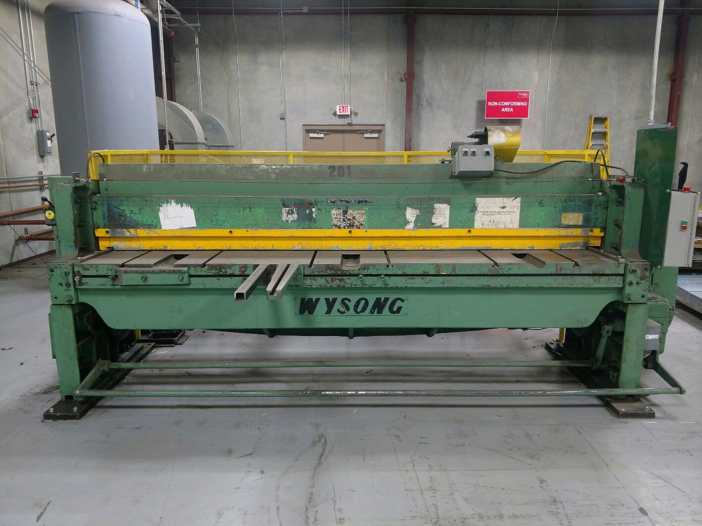Used 10' x 10ga Wysong 1010RD Mechanical Shear, Stock 1113 - Blackstone Machinery